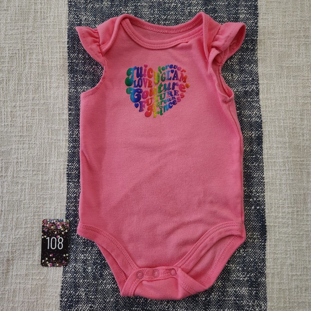 Juicy Couture Rainbow Heart Tank, "Future Crown Princess" (6 to 9 months)
